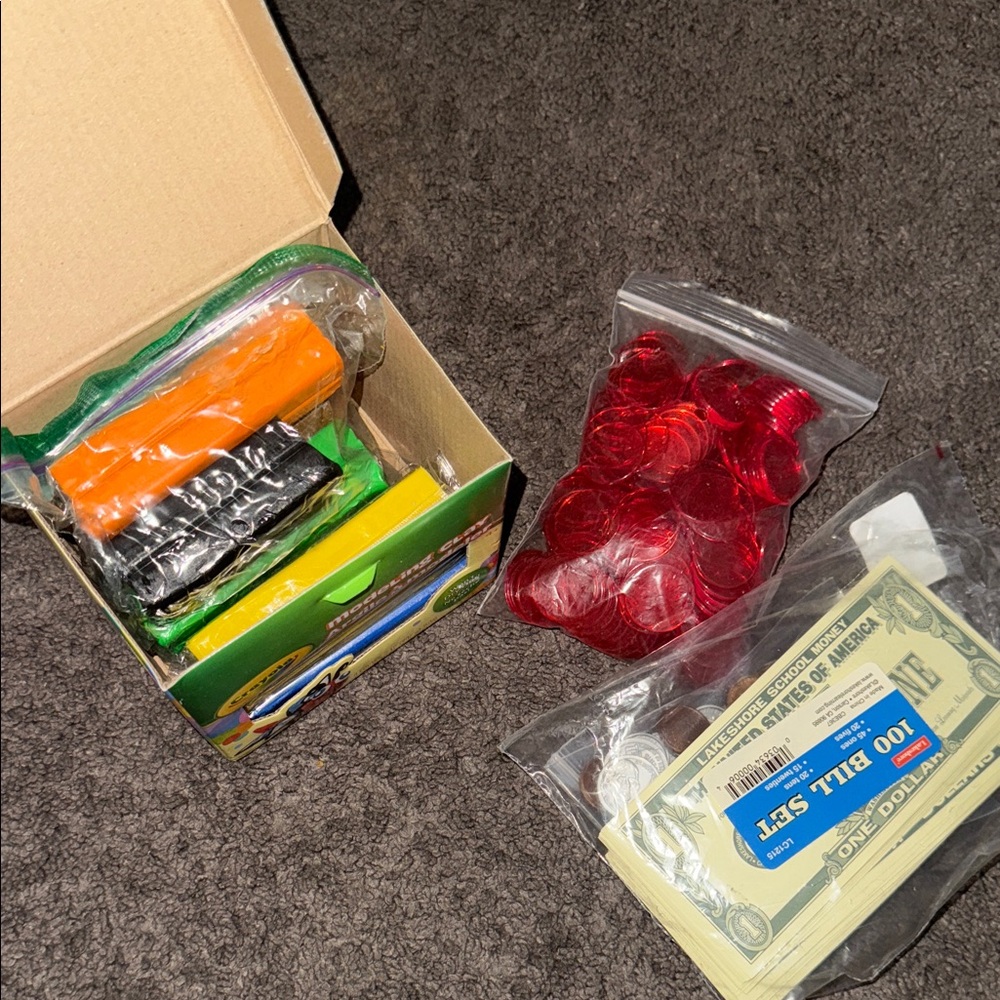 Crayola Craft Set with Orange, Black, and Red Pieces